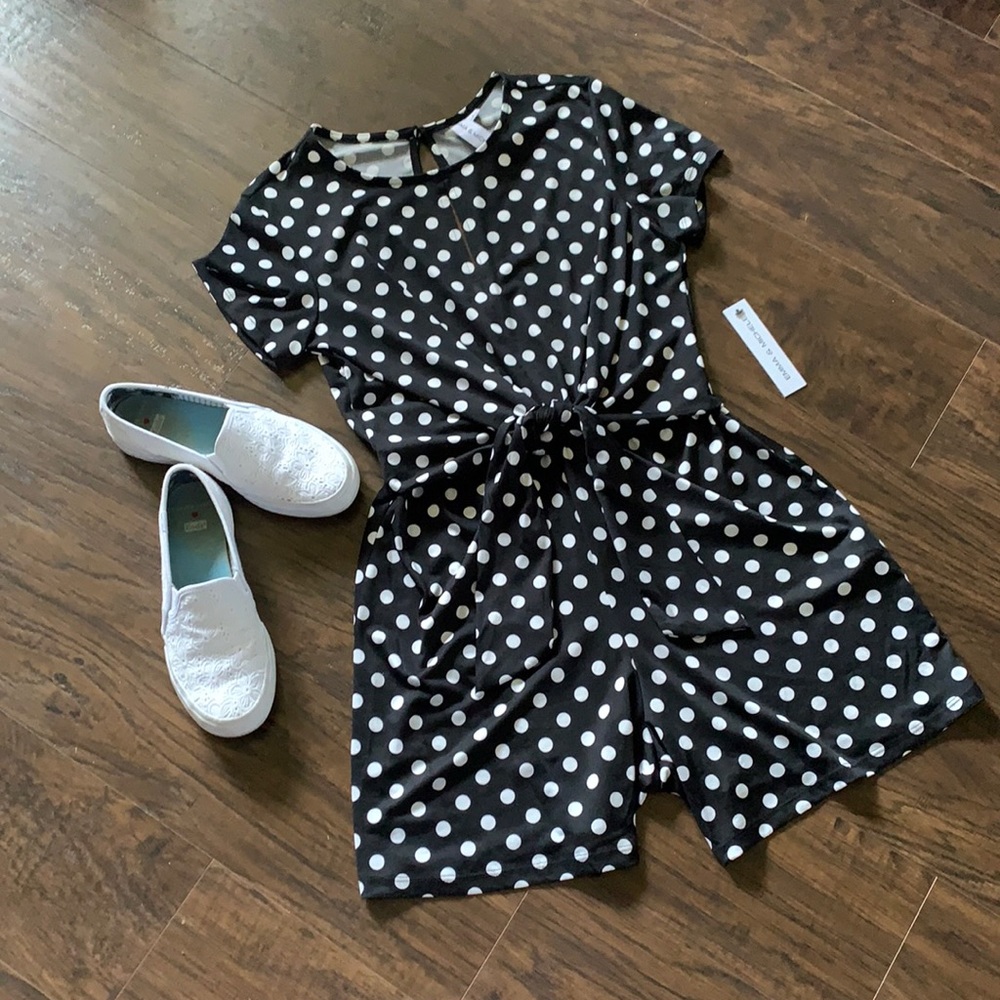Adorable Emma & Michele polkadot romper playsuit
